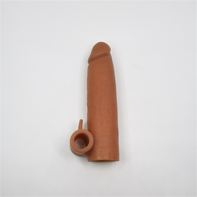 Penis-Ärmel-männliche Hahn-Verzögerungs-Ejakulation Crystal Dick Enlargement Condom Sex Toy