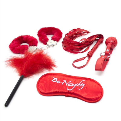 5 Stück pro Satz SM Produkte Bondage PU Leder Fetisch-Kit Beschränkungen Sklaven Sex-Spielzeug Bondage-Kits für Paare