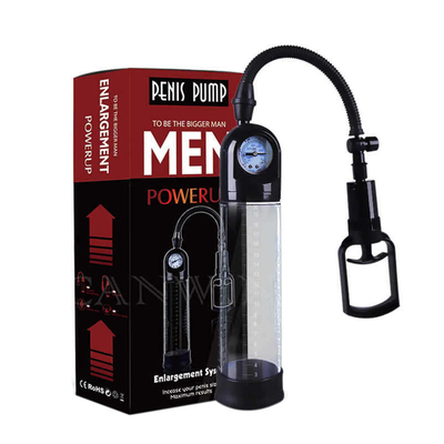 Vibrierende Männer Sex-Spielzeug Vakuum Penisvergrößerung Pumpe Mit Barometer