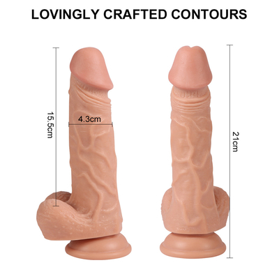 Bestseller großer schwarzer Dildo, der den großen Penis drückt