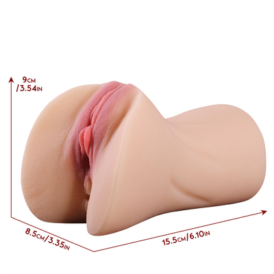 Männliche Masturbations-Tasse Sex-Werkzeuge Erwachsene Handbuch Vibrierende Flugzeug-Tasse mit echter Haut Textur