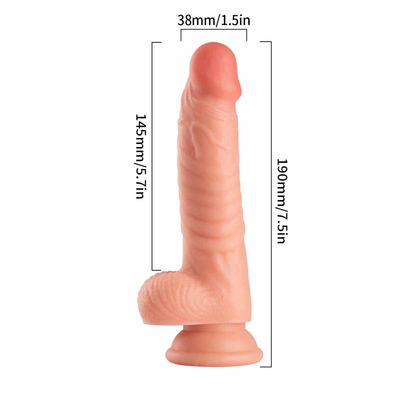 Riesiger, superdicker künstlicher Dildo mit Saugbecher, Hinternstecker