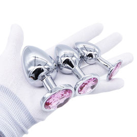 Heißer Aluminiumlegierung Amazonas Materi-Sexspielzeug Anul-Stecker-Satz mit Crystal Jewelry für Frauen und Männer
