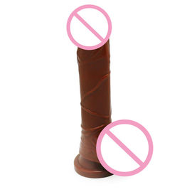 Geruchloser realistischer Dildo-Sex Toy Strong Suction Cup Silicone für Frauen