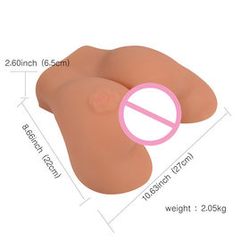 Wasserdichte realistische Sex-Puppe der Erschütterungs-3D männliche Masturbator-Vagina-Analverkehr-Spielwaren