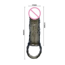 Sex-Produkt-Penis-Ergänzungs-Ärmel-Vibrator-Hahn Ring Silicone For Sex Condoms