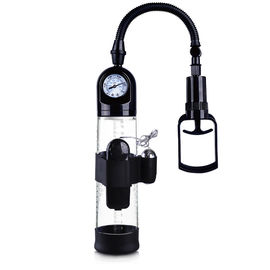 Vibrierende männliche Verbesserung pumpt Vakuumpenis-Ergänzungs-Pumpe mit Barometer