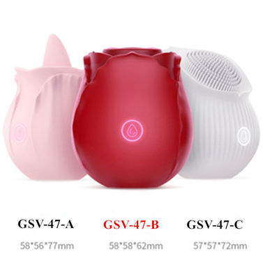 Wieder aufladbarer weiblicher Vibrator-Sex Toy Hot Rose Shape Clit Cucker Soems GSV-47, der Spielwaren saugt