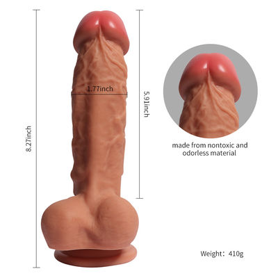 Hohes Flexiablility-Dildo-Sex-Spielzeug-Sicherheits-medizinisches Silikon lebensechter Dildo 100%