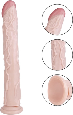 15 Zoll lebensechter, flexibler, dicker, realistischer, riesiger Monsterdildo mit starkem Saugnapf