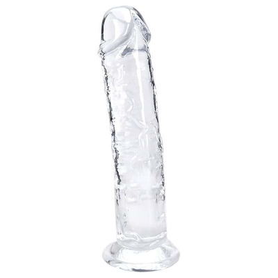 7 Zoll kleiner Dildo, weicher lebensechter Anfänger Sexspielzeug Jelly Dildo klar mit starkem Saugnapf für Frauen/Männer/Schwule