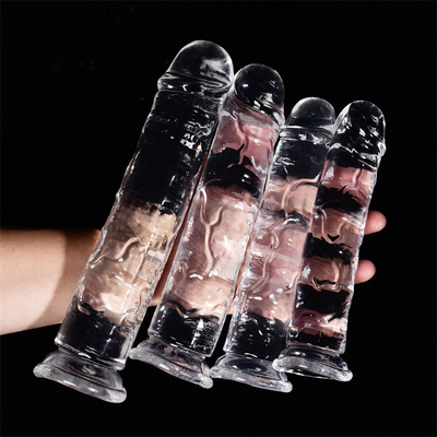 7 Zoll kleiner Dildo, weicher lebensechter Anfänger Sexspielzeug Jelly Dildo klar mit starkem Saugnapf für Frauen/Männer/Schwule
