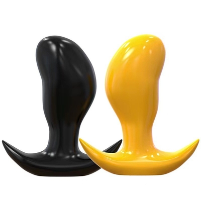 Super weicher Mango-Anal-Buttplug, flexibles flüssiges Silikon-Sexspielzeug-Prostatamassagegerät