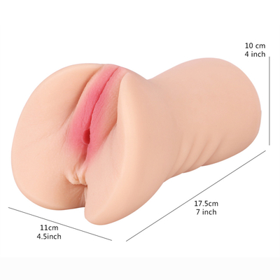 2 erwachsenen dem Sexspielzeug in der männlichen Masturbators-1 mit realistischem strukturiertem Tasche 3D Pussy und festem Anus-Sex Stroker für Männer