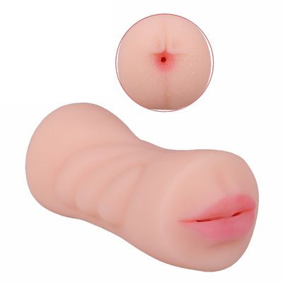 Freies Beispielrealistische Vagina Masturbator-Mundmund-Flugzeug-Schalenpocke Pussy-vertraute tiefe Kehldoppeltes Loch-Sex-Spielzeug für