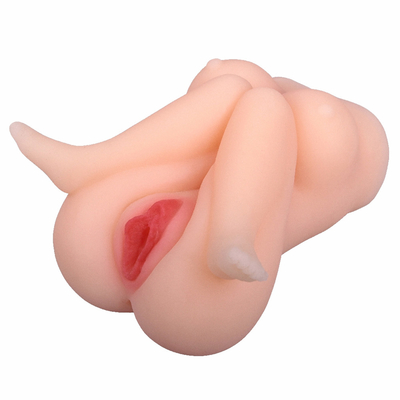 Lebensechtes männliches Vagina und Anus Masturbator-Tasche Pussy-3D realistisches strukturiertes erwachsenes Sexspielzeug Stroker für Mann-Masturbation