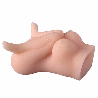 Lebensechtes männliches Vagina und Anus Masturbator-Tasche Pussy-3D realistisches strukturiertes erwachsenes Sexspielzeug Stroker für Mann-Masturbation