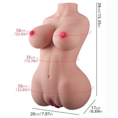Hälfte weiblicher Saxophon-Puppen-Torso des Silikon-5.5kg realistischer Pussy-große Brust-Sex-Puppen-Toy Suitable Toys Sex Adult-Mann-für Männer