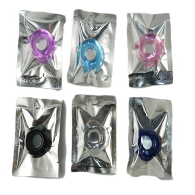 Verspätungs-Penis Ring Crystal Ring Color Random Silicone Ring für Mann