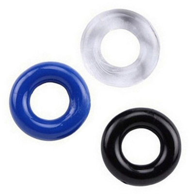 Verspätungs-Penis Ring Crystal Ring Color Random Silicone Ring für Mann