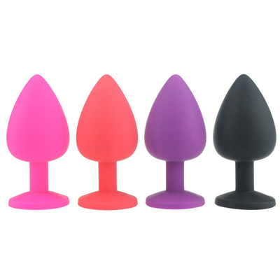 Tragbares Silikon Jeweled Chastity Anal Plug Adult Toy-Kolben-Stecker-anale homosexuelle erwachsene Spielwaren für Männer