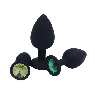 Tragbares Silikon Jeweled Chastity Anal Plug Adult Toy-Kolben-Stecker-anale homosexuelle erwachsene Spielwaren für Männer