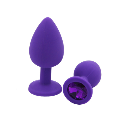 Tragbares Silikon Jeweled Chastity Anal Plug Adult Toy-Kolben-Stecker-anale homosexuelle erwachsene Spielwaren für Männer
