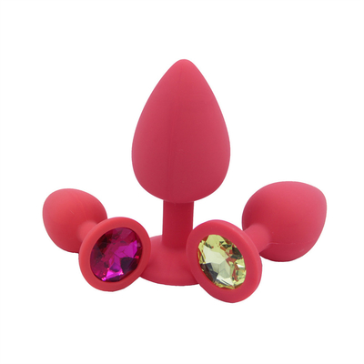 Tragbares Silikon Jeweled Chastity Anal Plug Adult Toy-Kolben-Stecker-anale homosexuelle erwachsene Spielwaren für Männer
