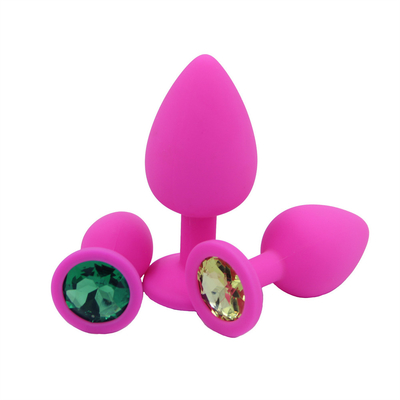 Tragbares Silikon Jeweled Chastity Anal Plug Adult Toy-Kolben-Stecker-anale homosexuelle erwachsene Spielwaren für Männer