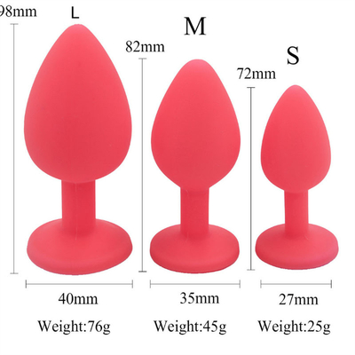 Tragbares Silikon Jeweled Chastity Anal Plug Adult Toy-Kolben-Stecker-anale homosexuelle erwachsene Spielwaren für Männer