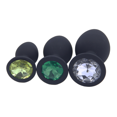 Tragbares Silikon Jeweled Chastity Anal Plug Adult Toy-Kolben-Stecker-anale homosexuelle erwachsene Spielwaren für Männer