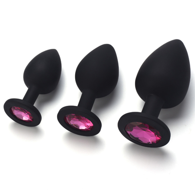 Tragbares Silikon Jeweled Chastity Anal Plug Adult Toy-Kolben-Stecker-anale homosexuelle erwachsene Spielwaren für Männer