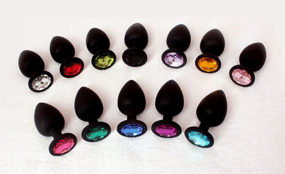 Tragbares Silikon Jeweled Chastity Anal Plug Adult Toy-Kolben-Stecker-anale homosexuelle erwachsene Spielwaren für Männer