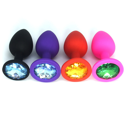 Tragbares Silikon Jeweled Chastity Anal Plug Adult Toy-Kolben-Stecker-anale homosexuelle erwachsene Spielwaren für Männer