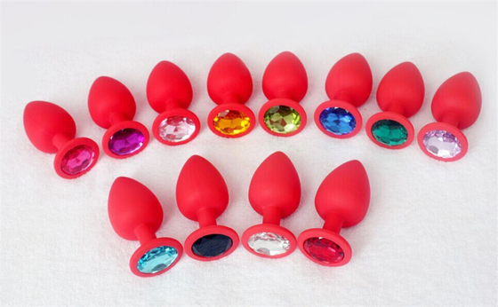 Tragbares Silikon Jeweled Chastity Anal Plug Adult Toy-Kolben-Stecker-anale homosexuelle erwachsene Spielwaren für Männer