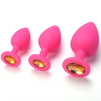 Tragbares Silikon Jeweled Chastity Anal Plug Adult Toy-Kolben-Stecker-anale homosexuelle erwachsene Spielwaren für Männer