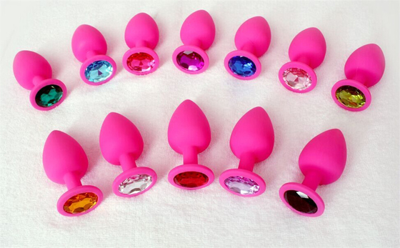 Tragbares Silikon Jeweled Chastity Anal Plug Adult Toy-Kolben-Stecker-anale homosexuelle erwachsene Spielwaren für Männer