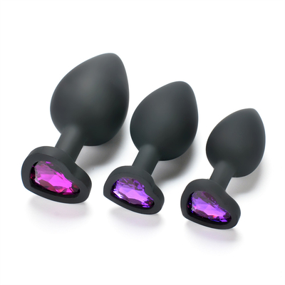 Tragbares Silikon Jeweled Chastity Anal Plug Adult Toy-Kolben-Stecker-anale homosexuelle erwachsene Spielwaren für Männer
