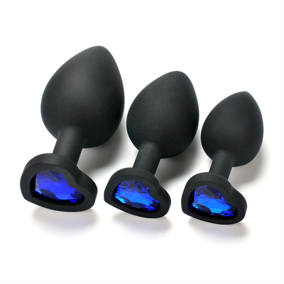 Tragbares Silikon Jeweled Chastity Anal Plug Adult Toy-Kolben-Stecker-anale homosexuelle erwachsene Spielwaren für Männer