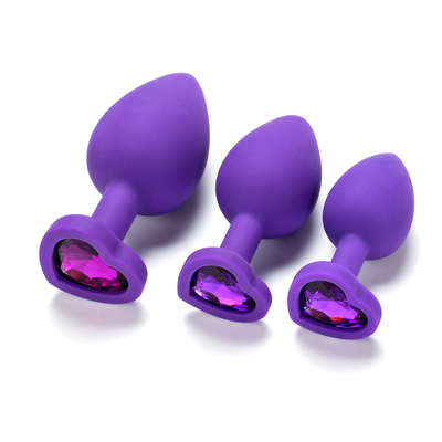 Tragbares Silikon Jeweled Chastity Anal Plug Adult Toy-Kolben-Stecker-anale homosexuelle erwachsene Spielwaren für Männer