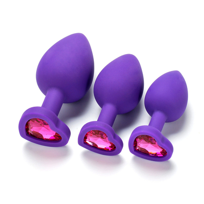 Tragbares Silikon Jeweled Chastity Anal Plug Adult Toy-Kolben-Stecker-anale homosexuelle erwachsene Spielwaren für Männer
