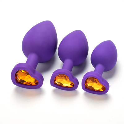 Tragbares Silikon Jeweled Chastity Anal Plug Adult Toy-Kolben-Stecker-anale homosexuelle erwachsene Spielwaren für Männer