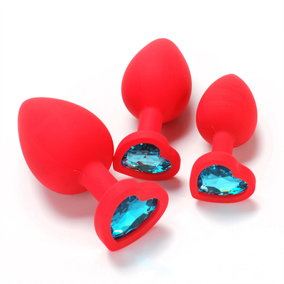 Tragbares Silikon Jeweled Chastity Anal Plug Adult Toy-Kolben-Stecker-anale homosexuelle erwachsene Spielwaren für Männer