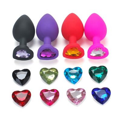 Tragbares Silikon Jeweled Chastity Anal Plug Adult Toy-Kolben-Stecker-anale homosexuelle erwachsene Spielwaren für Männer