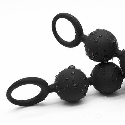 Große anale Bälle für Frauen-Mann-großes Kolben-Stecker-Silikon-anale Perlen mit Spannring