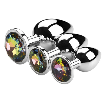 Verschiedene Farben Schmuck Sexspielzeug Metallanalstecker für Erwachsene