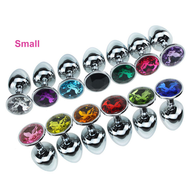 Verschiedene Farben Schmuck Sexspielzeug Metallanalstecker für Erwachsene