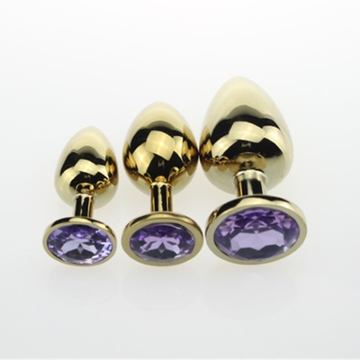 Hochwertige Schmuck-Sex-Spielzeug Goldl Anal-Plug für Erwachsene