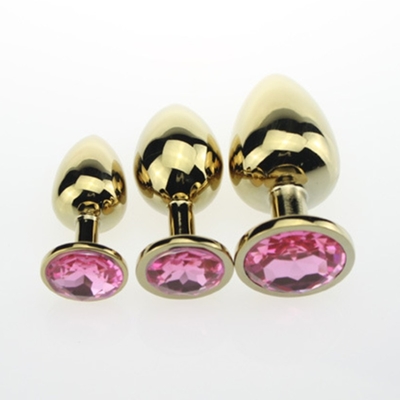 Hochwertige Schmuck-Sex-Spielzeug Goldl Anal-Plug für Erwachsene