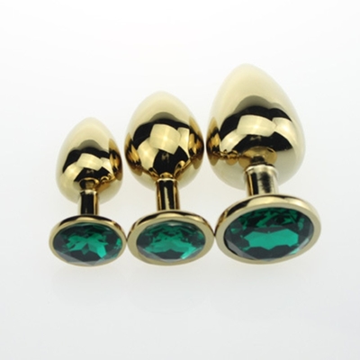 Hochwertige Schmuck-Sex-Spielzeug Goldl Anal-Plug für Erwachsene